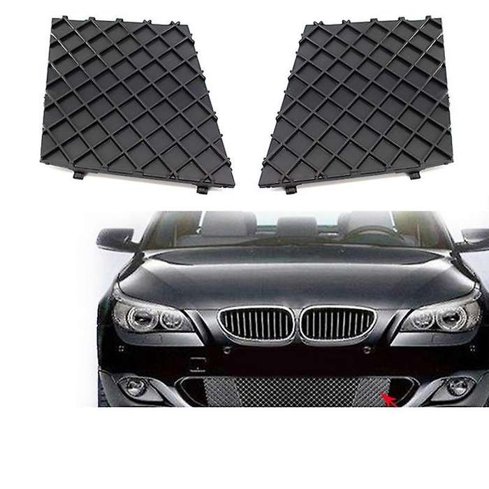 Car Front Bumper Lower Mesh Grill Plate Cover for E60 E61 M 51117897186 51117897184 Bumper Cover