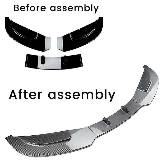 Car Front Bumper Splitter Lip Diffuser Spoiler Cover Guard for 3 Series E92 E93 2006-2013 Carbon Fib