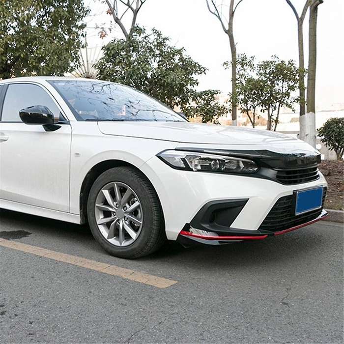 Car Front Bumper Side Spoiler Guard Car Body Modification for 11Th 22 Front Bumper Lip Wrap Angle Sp