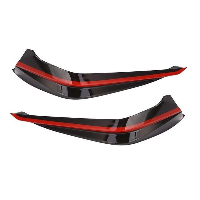 Car Front Bumper Side Spoiler Guard Car Body Modification for 11Th 22 Front Bumper Lip Wrap Angle Sp