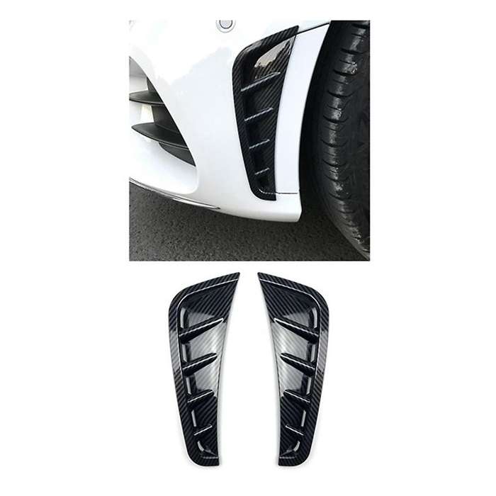 Car Front Bumper Side Spoiler Splitter Cover for C Class W205 2019+ Flank Air Intake Wind Knife