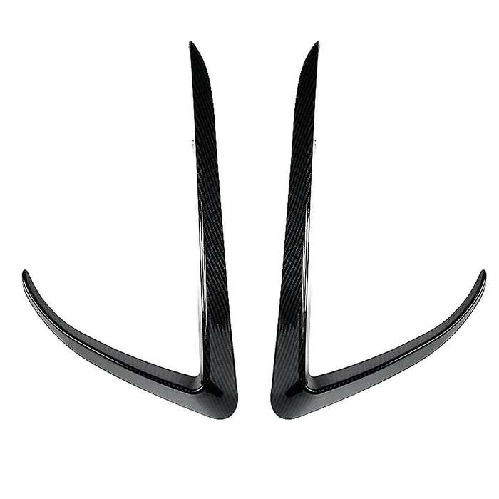 Car Front Bumper Splitter Spoiler Covers Trim Fog Lights Eyebrow Wind Knife for Model X 2015-2020 C