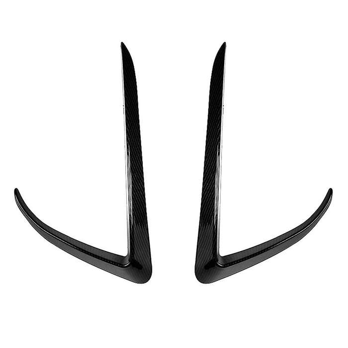 Car Front Bumper Splitter Spoiler Covers Trim Fog Lights Eyebrow Wind Knife for 2017-2023 Abs Carbo