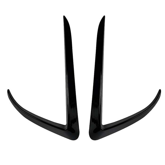 Car Front Bumper Splitter Spoiler Covers Trim Fog Lights Eyebrow Wind Knife for Model X 2015-2020 G