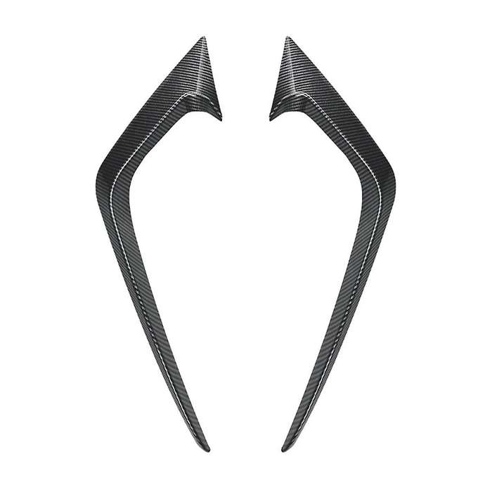 Car Front Bumper Splitter Spoiler Decorative Trims Fog Light Canard for Fiesta St Mk6 12-2017 Carbon