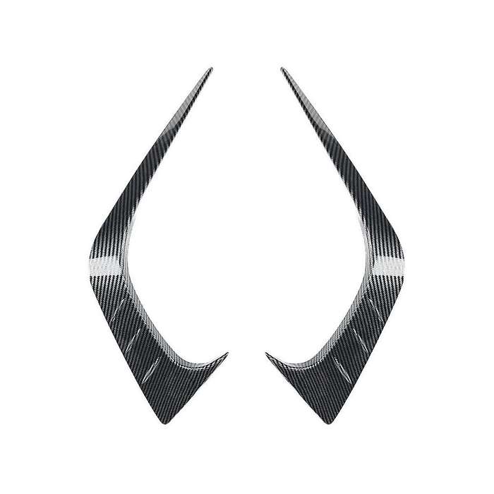 Car Front Bumper Splitter Spoiler Fog Light Canard for 11th Generation 2021+ Carbon Fiber Pattern