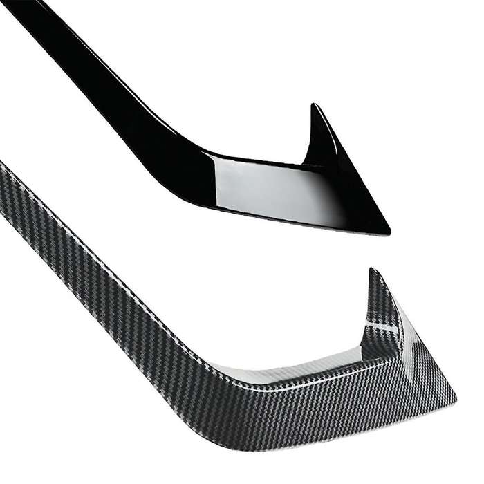 Car Front Bumper Splitter Spoiler Decorative Trims Fog Light Canard for Fiesta St Mk6 2012-2017 Glos