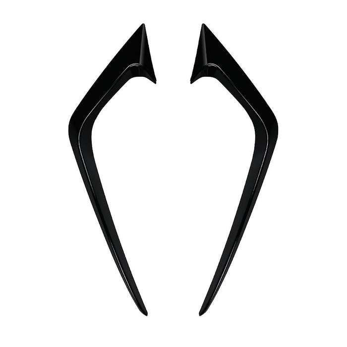 Car Front Bumper Splitter Spoiler Decorative Trims Fog Light Canard for Fiesta St Mk6 2012-2017 Glos