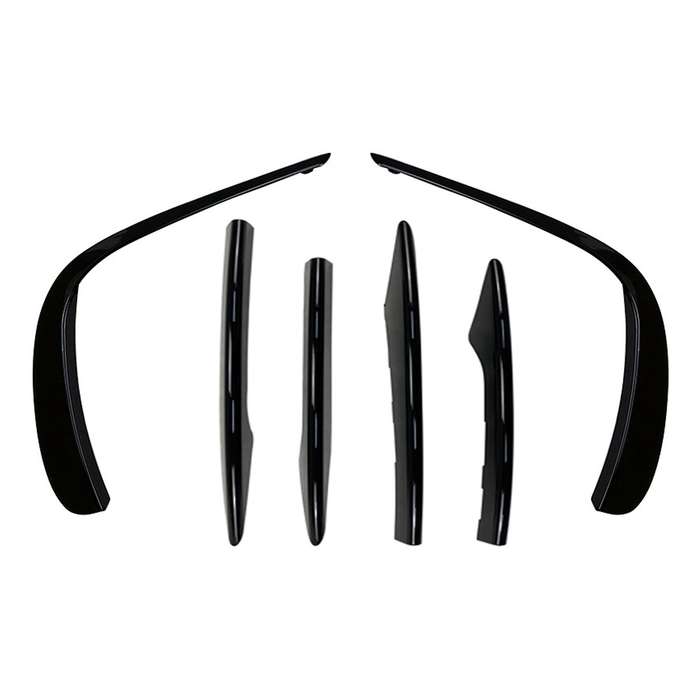 Car Front Bumper Spoiler Cover Fog Light Grille Stip for E Class W213 E260 E300 E53 2021 C