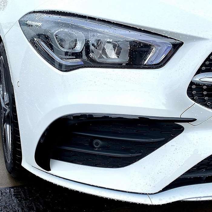 Car Front Bumper Splitter Spoilers Canard Air Knife Surround Trim for CLA W118 C118 CLA35 2020+ Blac