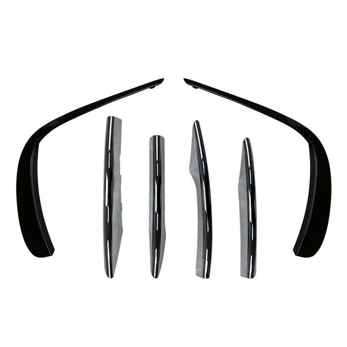 Car Front Bumper Spoiler Cover Fog Light Grille Stip for E Class W213 E260 E300 E53 2021 B