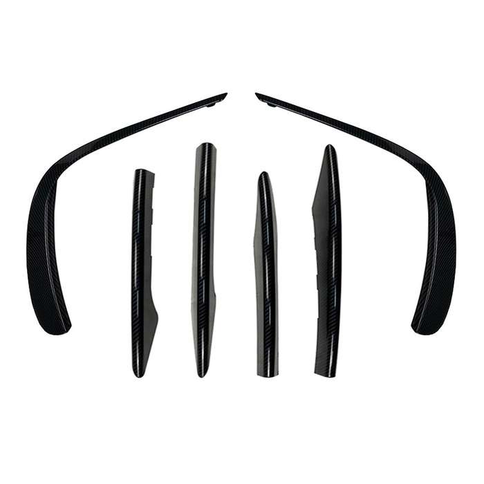 Car Front Bumper Spoiler Cover Fog Light Grille Stip for E Class W213 E260 E300 E53 2021 A