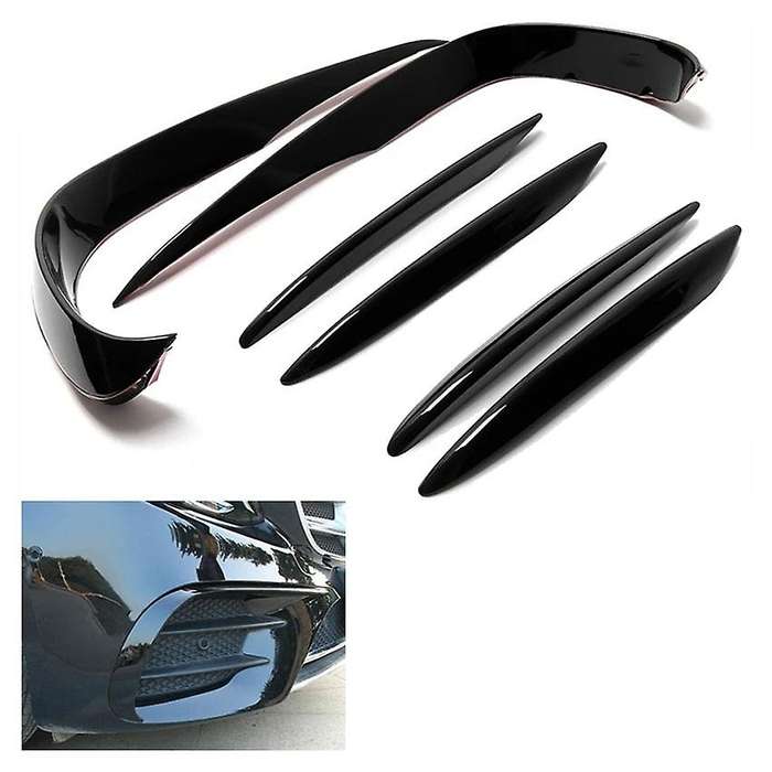Car Front Bumper Spoiler Splitter Cover Fog Light Grille Stip for E Class W213 Sport E63 2016 2017 2