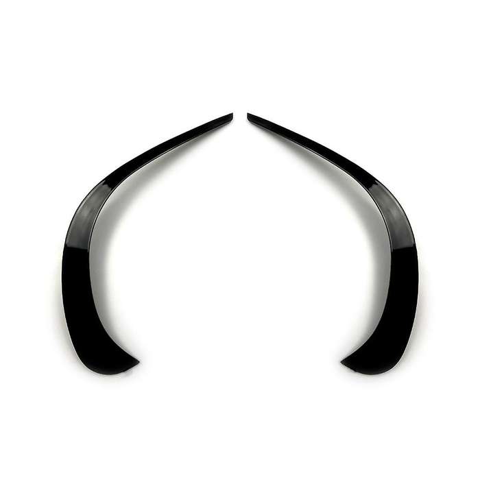 Car Front Bumper Spoiler Outlet Abs Trim Cover for Glc X253 Glc260 Glc300 2020 2021(black)