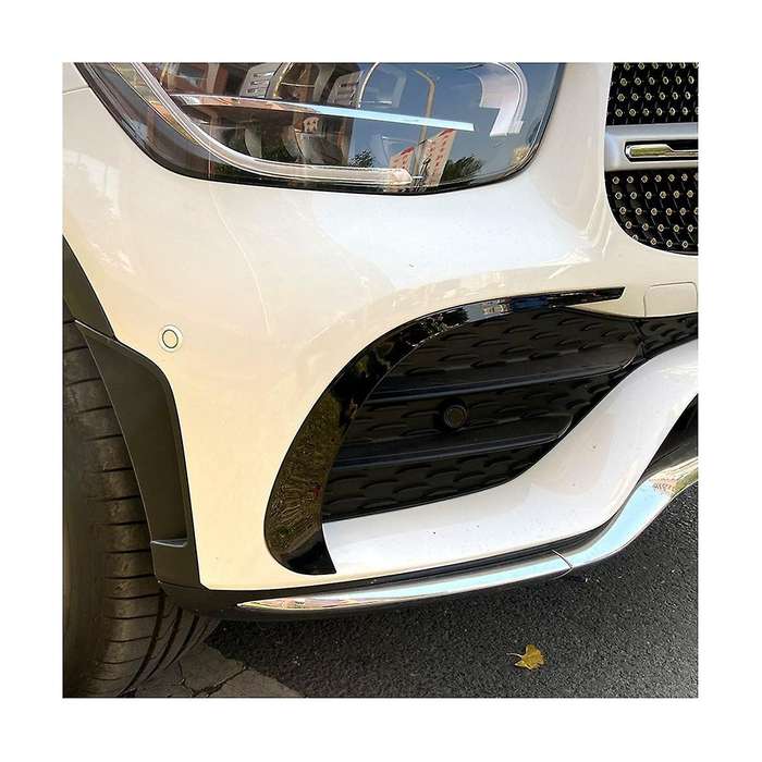 Car Front Bumper Spoiler Outlet Abs Trim Cover for Glc X253 Glc260 Glc300 2020 2021(black)