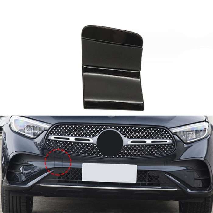 Car Front Bumper Tow Eye Hook Eye Cover Cap 2548851801 for Glc W254 2023+ Front Trailer Cover Black