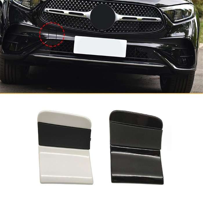 Car Front Bumper Tow Eye Hook Eye Cover Cap 2548851801 for GLC W254 2023+ Front Trailer Cover White&