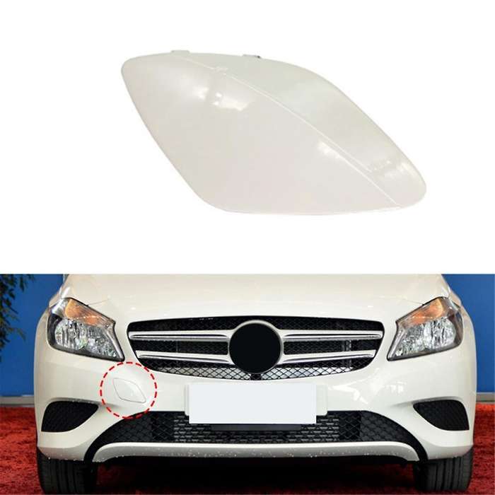 Car Front Bumper Tow Eye Hook Eye Cover Cap Painted 1768850122 for A Class W176 Front Trailer Cover