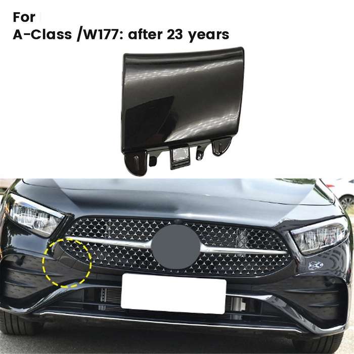 Car Front Bumper Tow Hook Cover Cap Painted 1778859005 for A-Class W177 2023+ Black