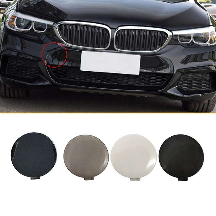 Car Front Bumper Tow Hook Cover Cap without Painted 51118068068 for 5 Series G30 G38 2017-2020 Blac