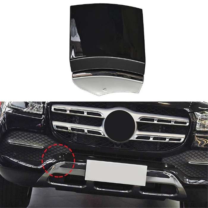 Car Front Bumper Towing Hook Cover Tow Hook Cap Painted 1678855002 for GLS W167 2020-2023 Black