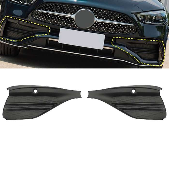 Car Front Bumper Ventilation Grille Fog Light Grille Trim Cover 2068854105 2068854205 for W206 2021-