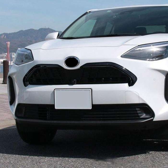 Car Front Center Grille Hood Trim Strip Middle Grille Trim Strip Car Accessories for Yaris 2021