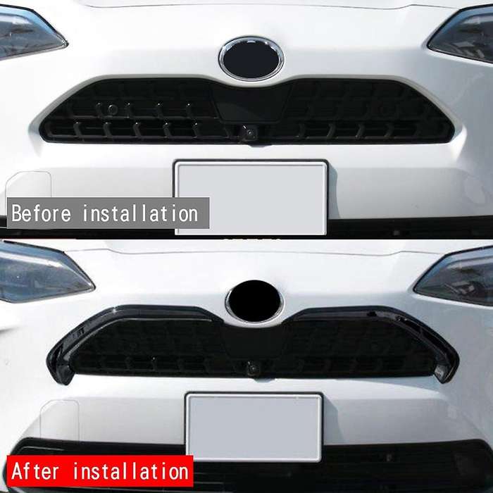 Car Front Center Grille Hood Trim Strip Middle Grille Trim Strip Car Accessories for Yaris 2021
