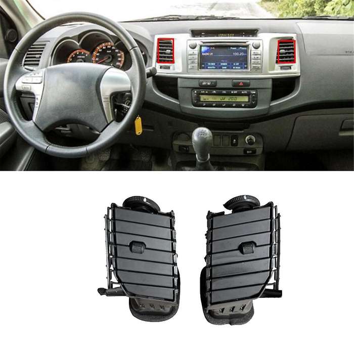 Car Front Central Dashboard Panel Left Right Outlet Assembly for 2004-2015 A/C Outlet