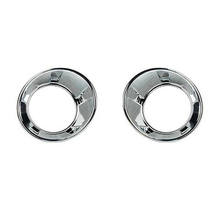 Car Front Fog Light Cover Fog Lamp Frame Trim TABS for 2010-2015 (Silver)