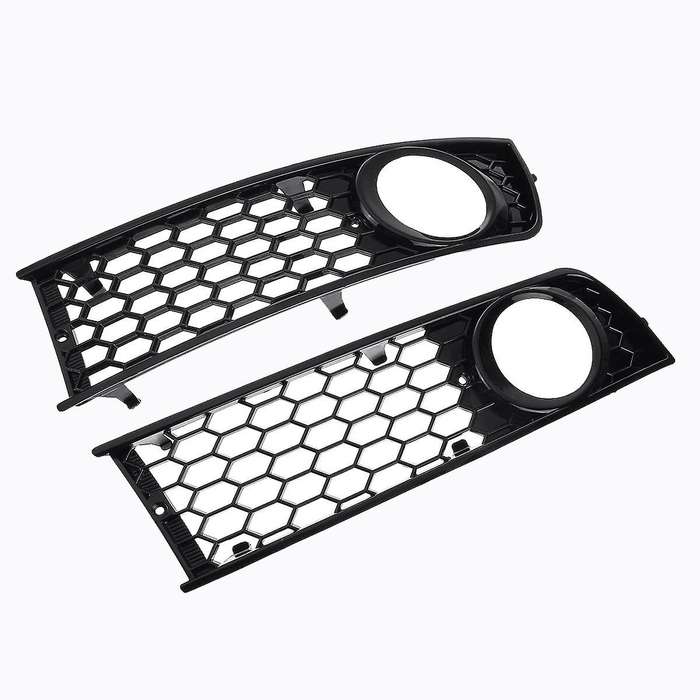 Car Front Fog Light Grille Honeycomb Mesh Style Grill Grille for  A4 B6 2001-2005