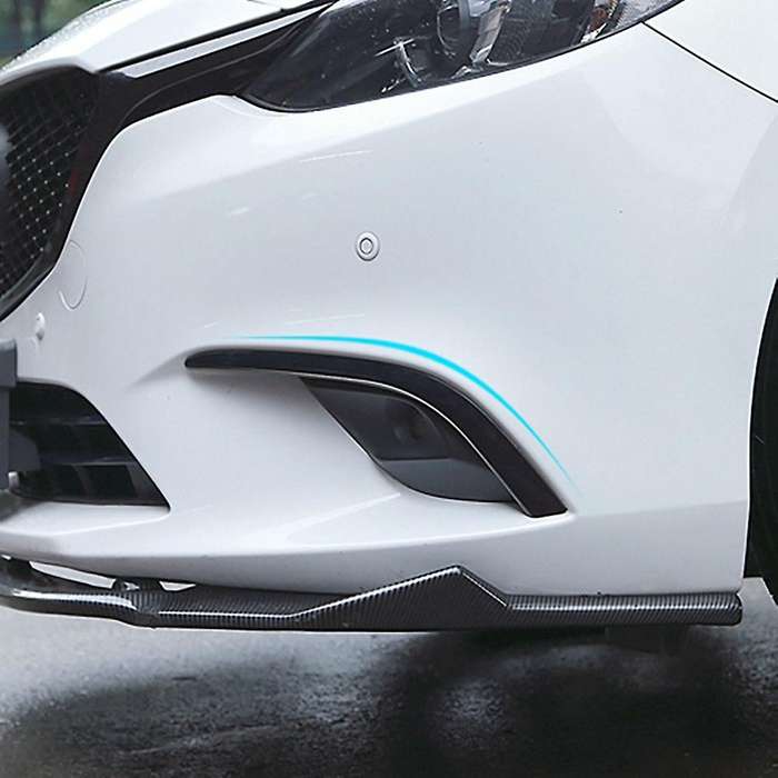 Car Front Fog Light Lamp Cover Trim Bumper Molding Garnish Eyebrow Eyelid Formazda 6 Atenza M6 2017