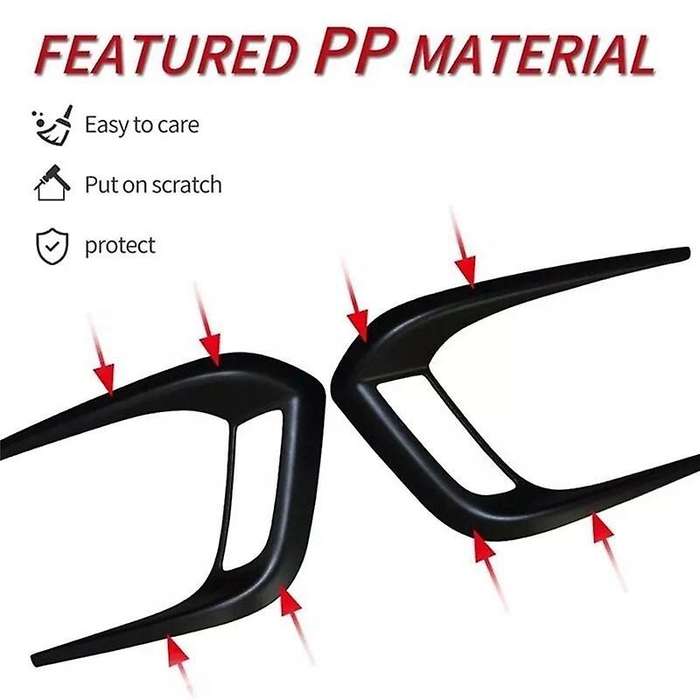 Car Front Fog Light Lamp Cover Garnish Strip Eyebrow Cover Trim for Vitara 2016-2020