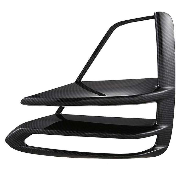 Car Front Fog Lights Lamp Frame Cover Trim for Forte / Cerato / 2019 2020 Carbon Fiber