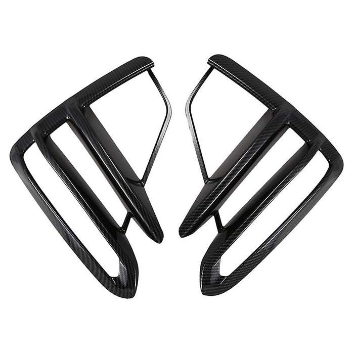 Car Front Fog Lights Lamp Frame Cover Trim for Forte / Cerato / 2019 2020 Carbon Fiber