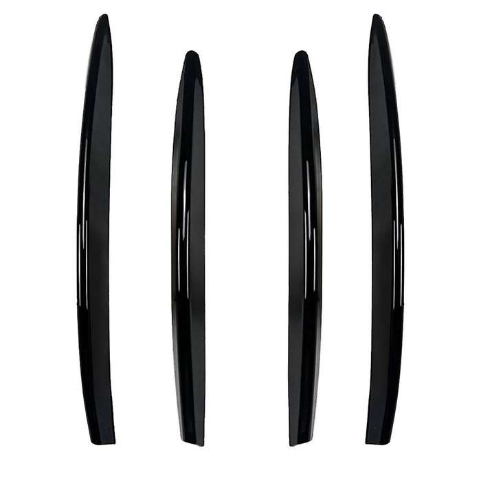 Car Front Fog Lights Trim Strips Bumper Lip Splitter Spoiler for CLA Class C118 X118 2023+ Gloss Bl