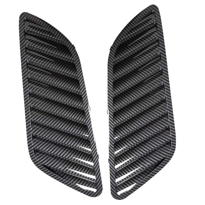 Car Front Grill Hood Cover, Carbon Fiber Grill Air Outlet Vent Cover for E90 E91 E92 F30 E46 Dtm St