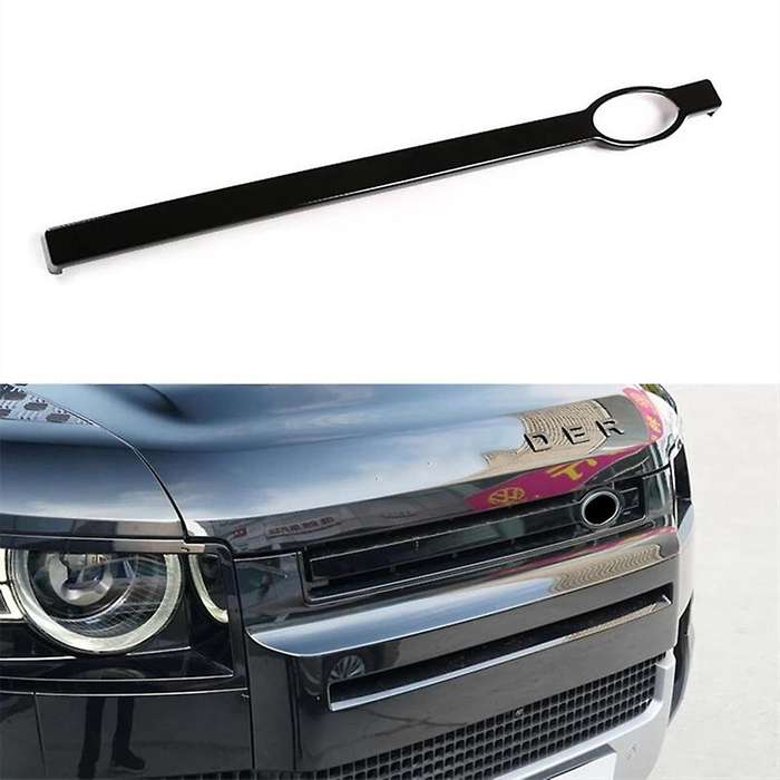 Car Front Grille Decorative Frame Mid-Grid Decorative Strip Cover for 2020-2021