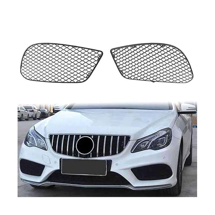 Car Front Grille Grill Lower Bumper Fog Light Cover Trim for E-class W207 E200 E300 2013 - 2016