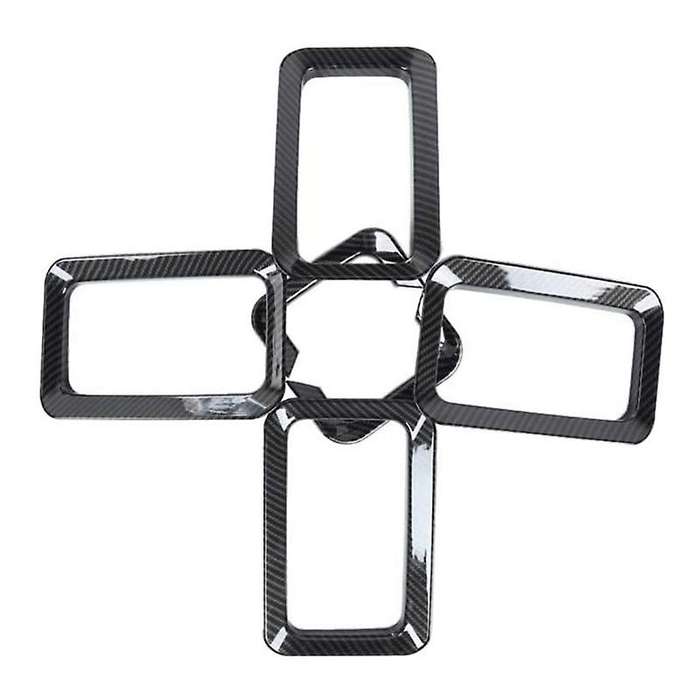 Car Front Grille Insert Decorative Cover Stickers for Jimny JB74 2019 2020 Exterior Carbon Fiber