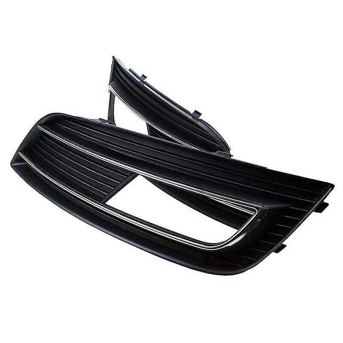 Car Front Grills Bumper Fog Lights Cover Lamp Frame Trim for - A4L B9 A4 B9 2012-2015