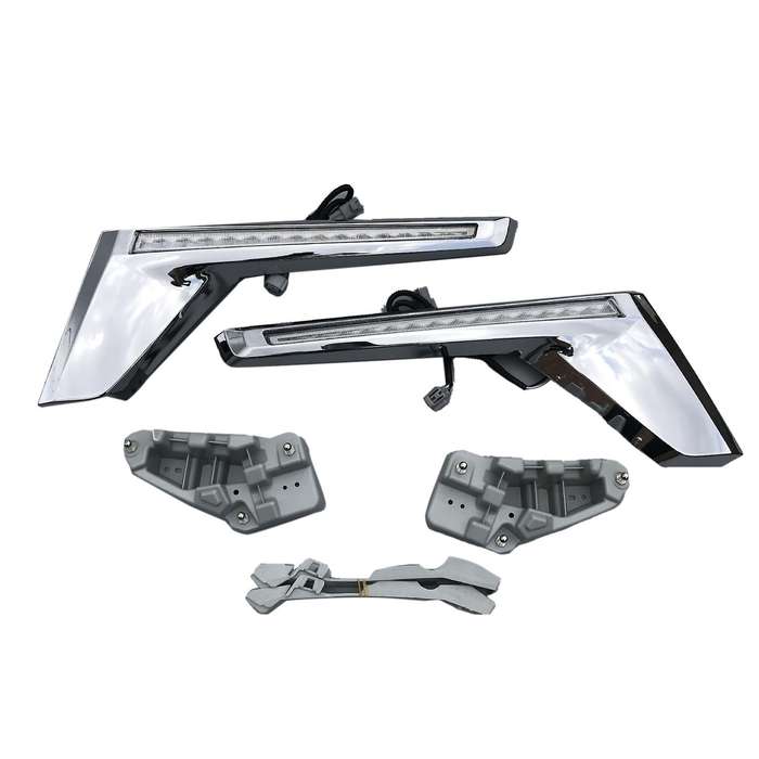 Car Front Grille LED Dynamic Turn Signal Light Daytime Running Lights for Land Cruiser 200 FJ200 LC2