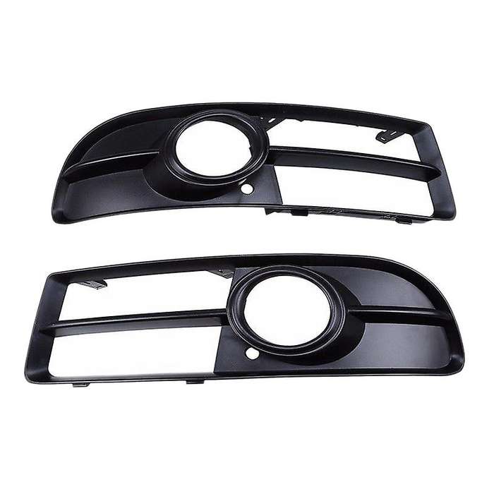 Car Front Grills Bumper Fog Lights Cover Lamp Frame Trim for- A4 B7 2005-2009