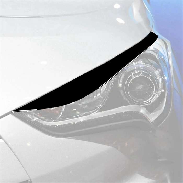 Car Front Headlight Eyelid Eyebrow Cover Trim Sticker for 2011-2017 Headlight Sticker