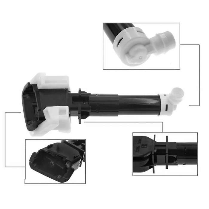 Car Front Headlight Washer Nozzle Washer Spray Nozzle for Q70 M37 2013-2017 28642-1MK0A 28641-1MK0A