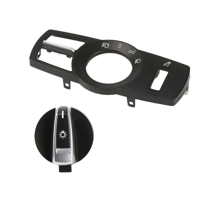 Car Front Headlight Switch Rotation Button HeadLight Switch Control Knob Button Cover for 5 7 Series