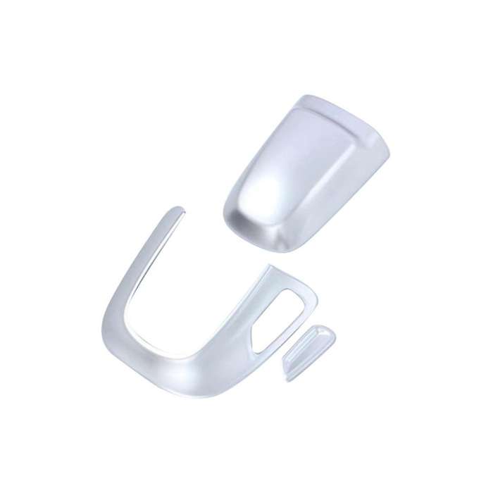 Car Front Headrest Trim Cover Frame Panel Protector for C Class W206 2022+ X254 Glc 2023(silver)