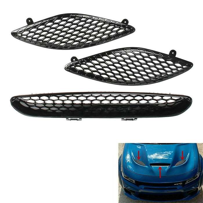 Car Front Hood Grille Grill Bonnet Cover for Charger 2015-2020 68202462Ad 68202581Ac 68202580Ac