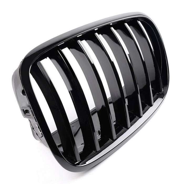 Car Front Hood Kidney Sport Grills Glossy Black Pair for X5 X6 E70 E71 2007-2013