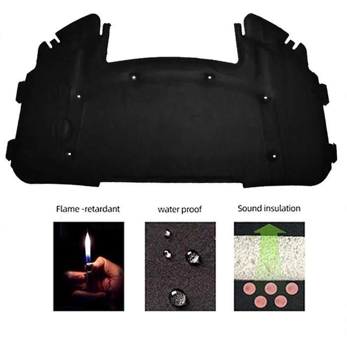 Car Front Hood Heat Soundproof Mat Cover for E90 E91 E92 E93 323I 325I Engine Insulation Cotton Pad